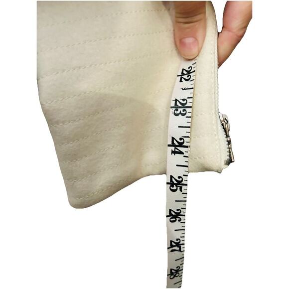 Nine West Wool Woman’s Ivory Coat Size 4 Cream Professional Dress Zip - Picture 11 of 13